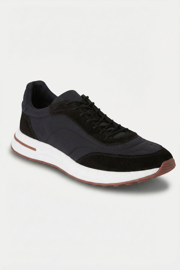 Bergamo Suede Sneaker Obsidian