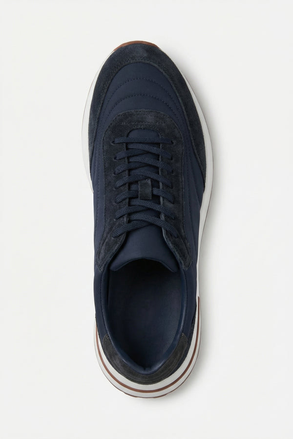 Bergamo Suede Sneaker Navy