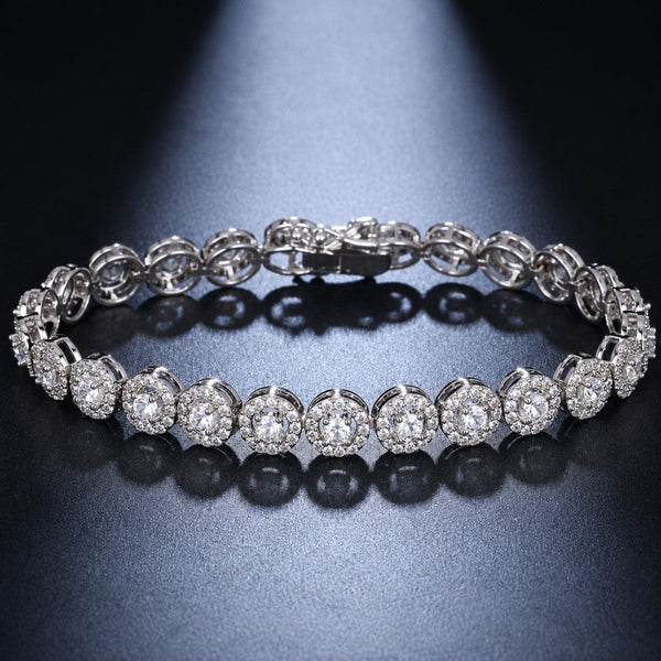 Shimmering Round Zirconia Bracelet
