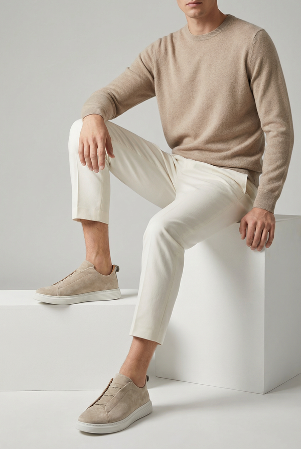 Mayfair Suede Slip-On Beige