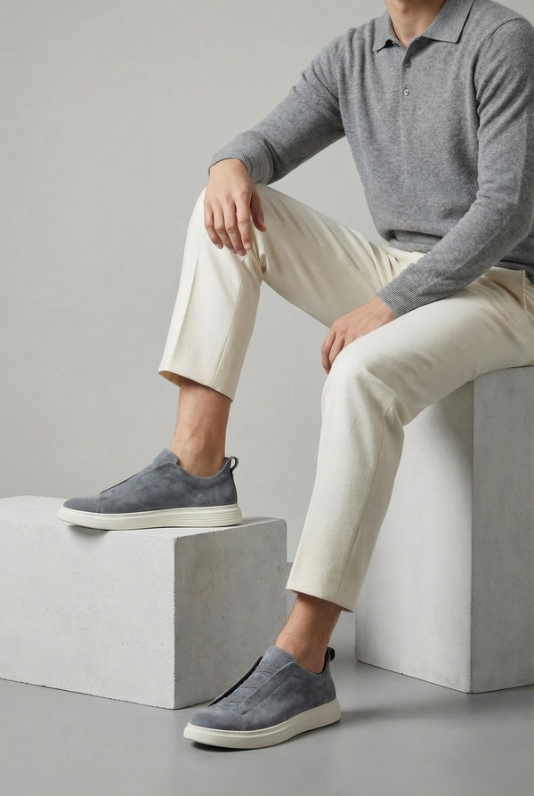 Mayfair Suede Slip-On Grey