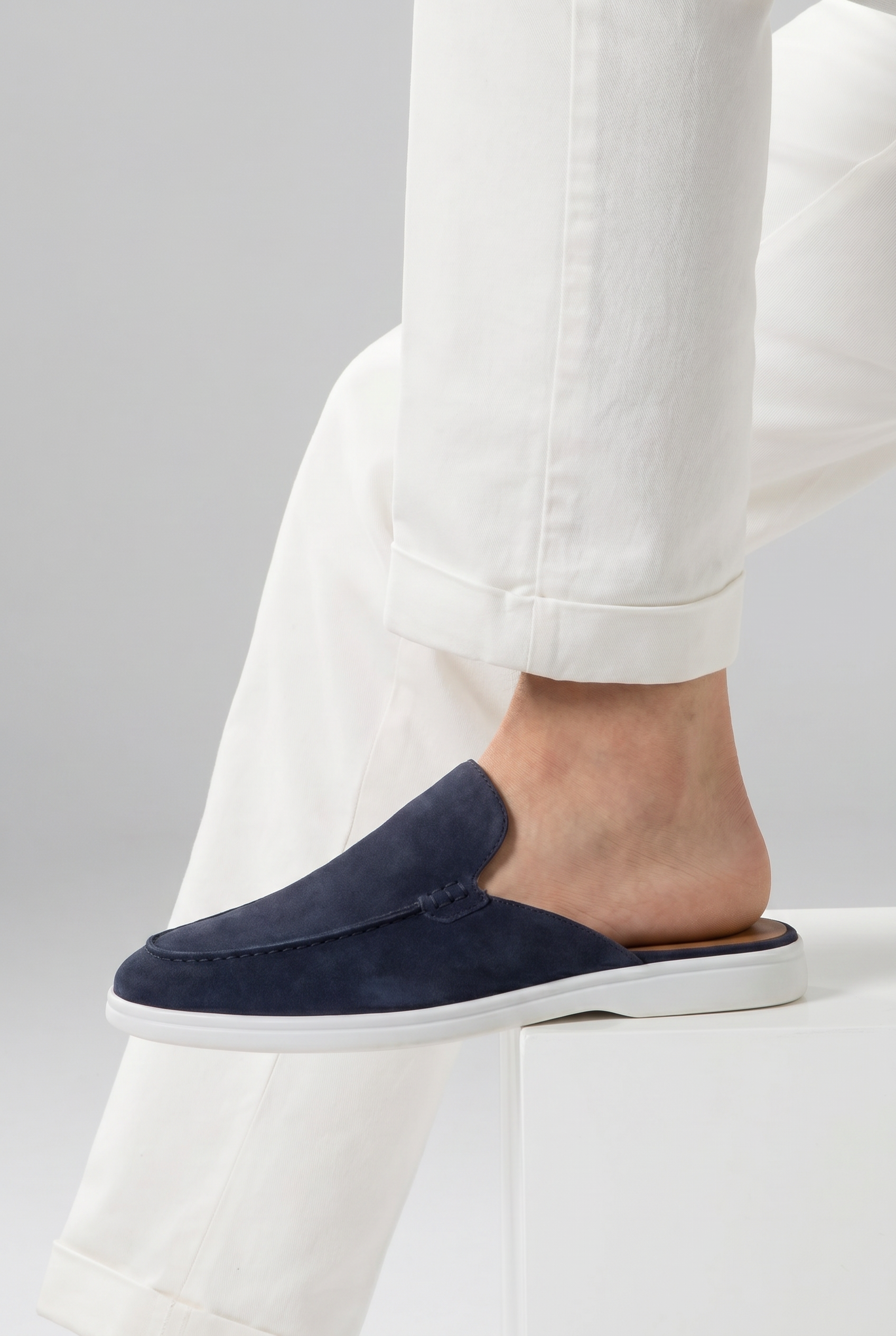 Mayfair Mule Navy