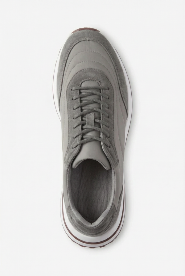 Bergamo Suede Sneaker Cement