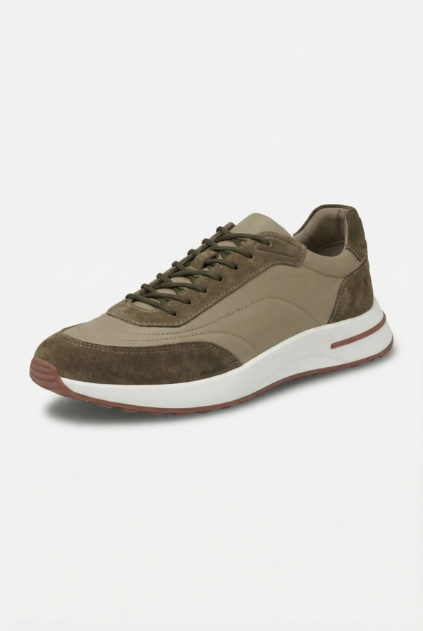 Bergamo Suede Sneaker Chestnut