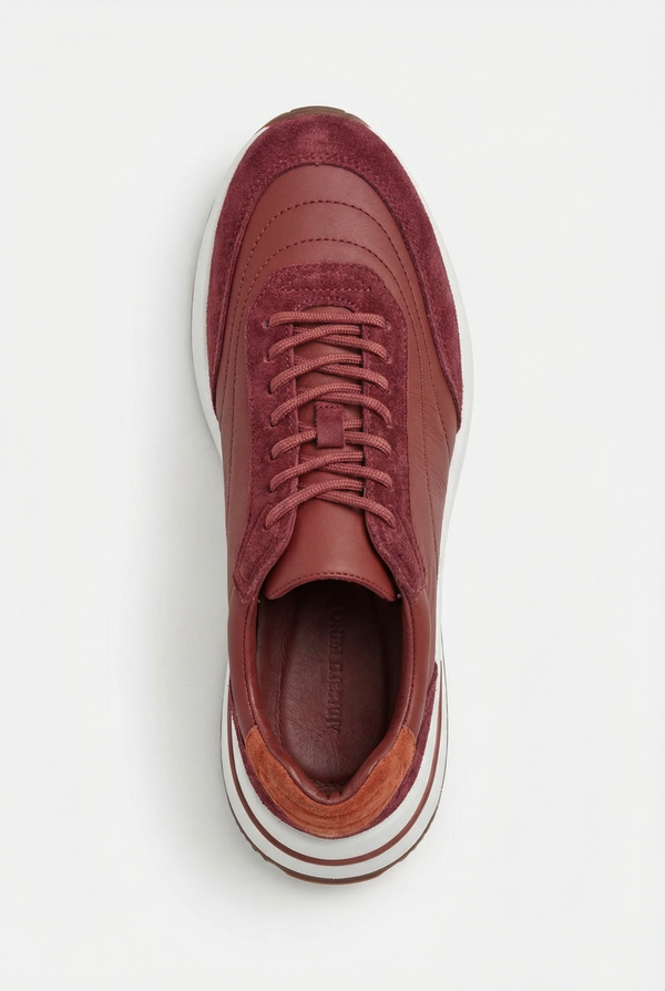 Bergamo Suede Sneaker Barolo Dusk