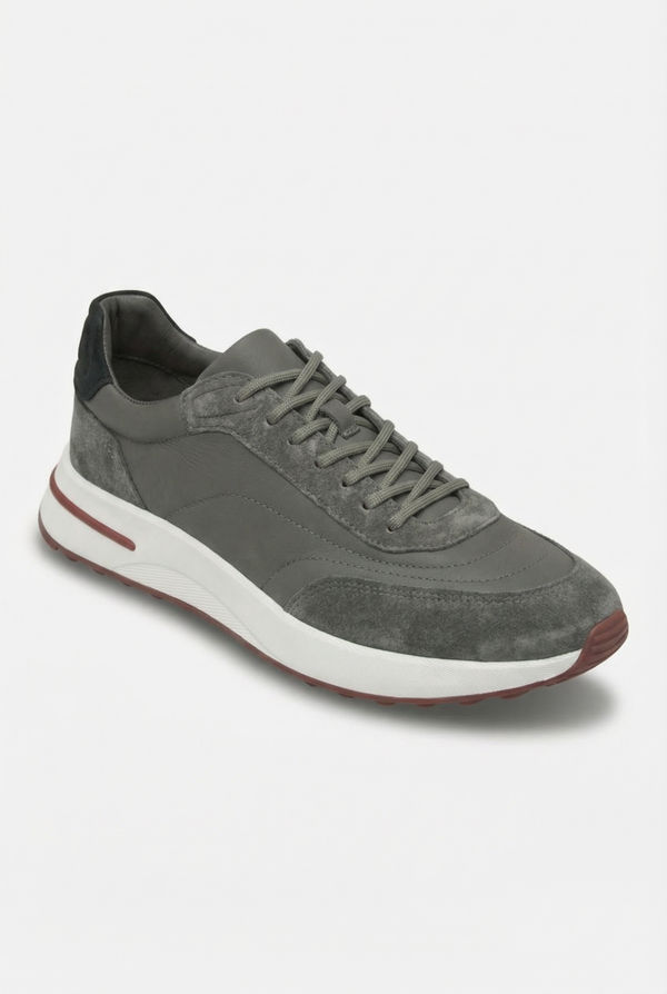 Bergamo Suede Sneaker Stone