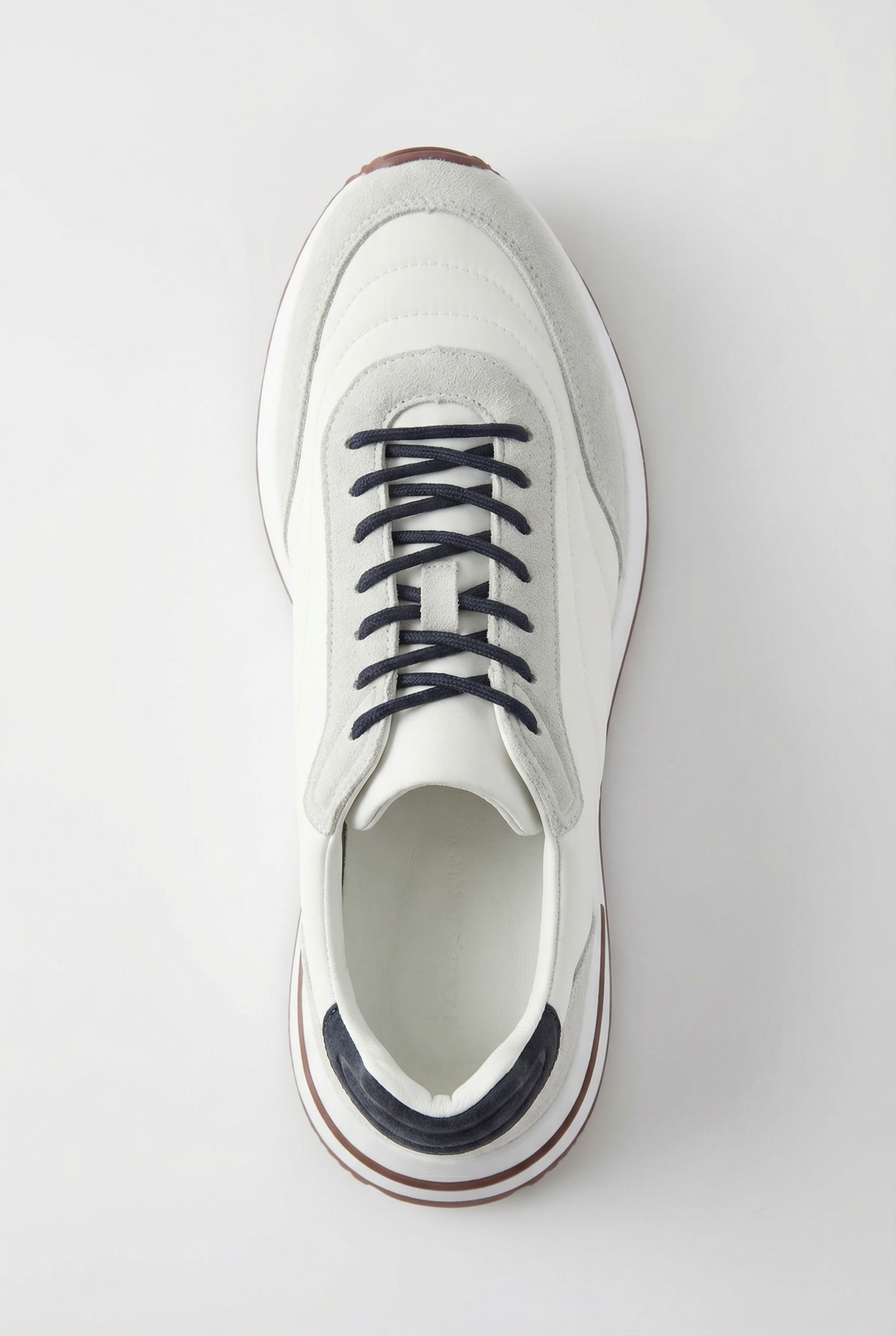 Bergamo Suede Sneaker Nordic White