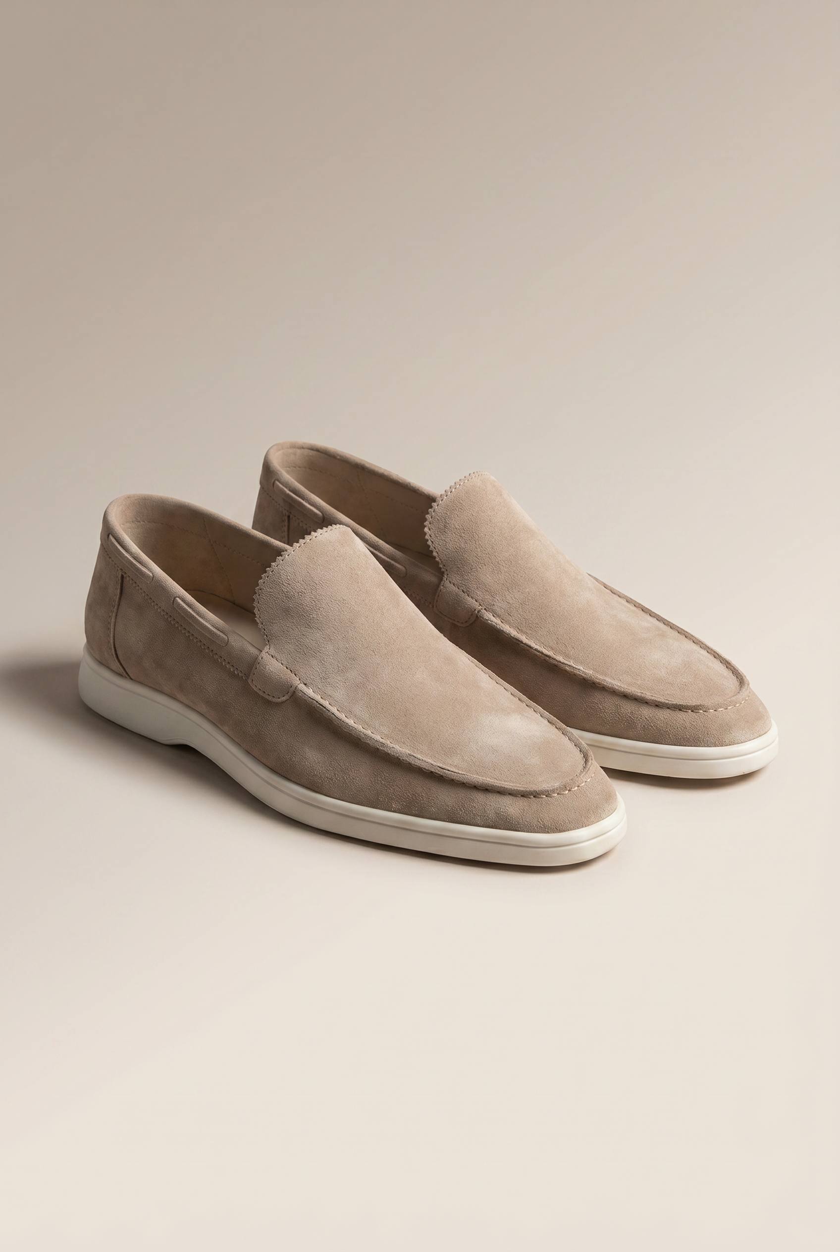 Classic Suede Loafer Beige