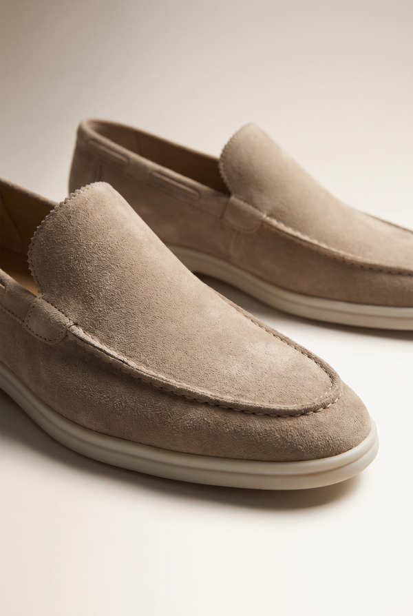 Classic Suede Loafer Beige