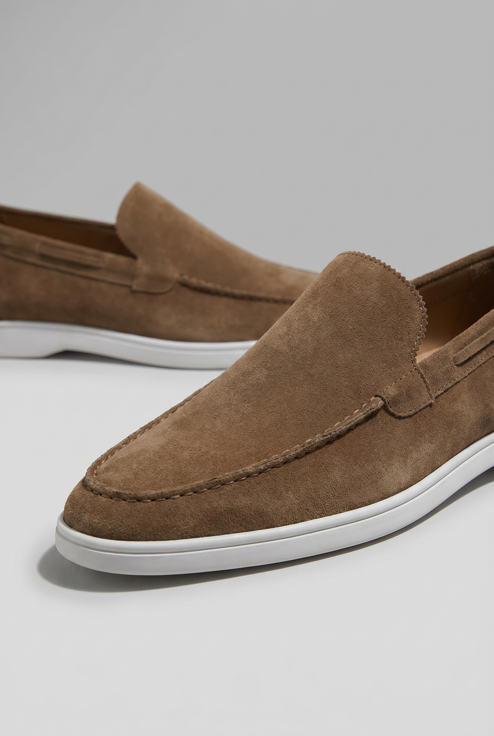 Classic Suede Loafer Camel