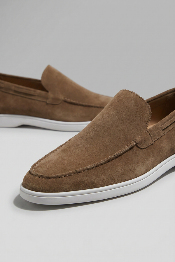Classic Suede Loafer Camel