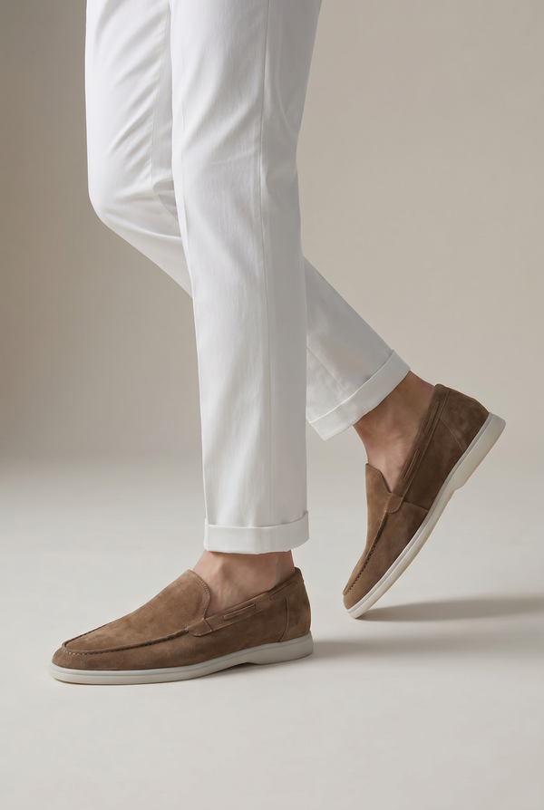 Classic Suede Loafer Camel