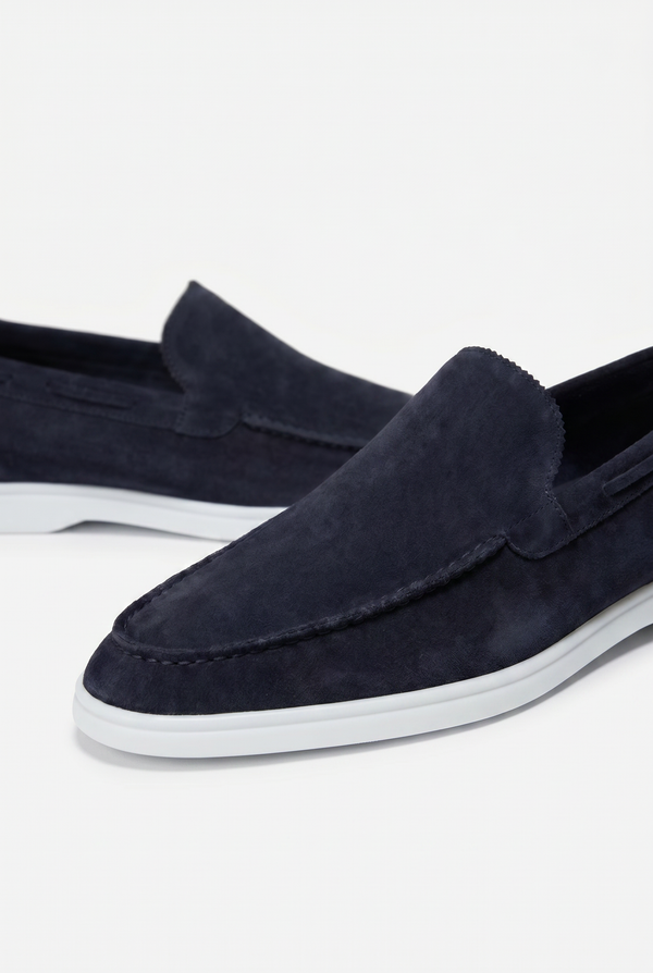 Classic Suede Loafer Navy