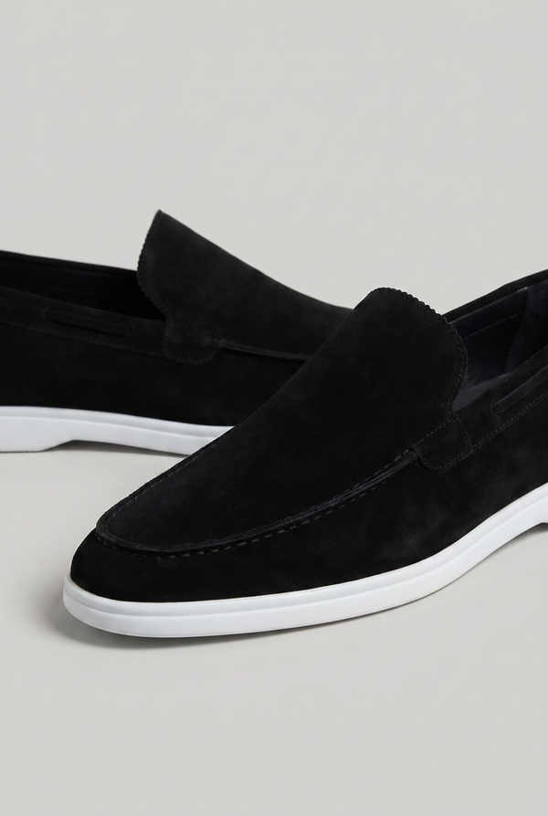 Classic Suede Loafer Black