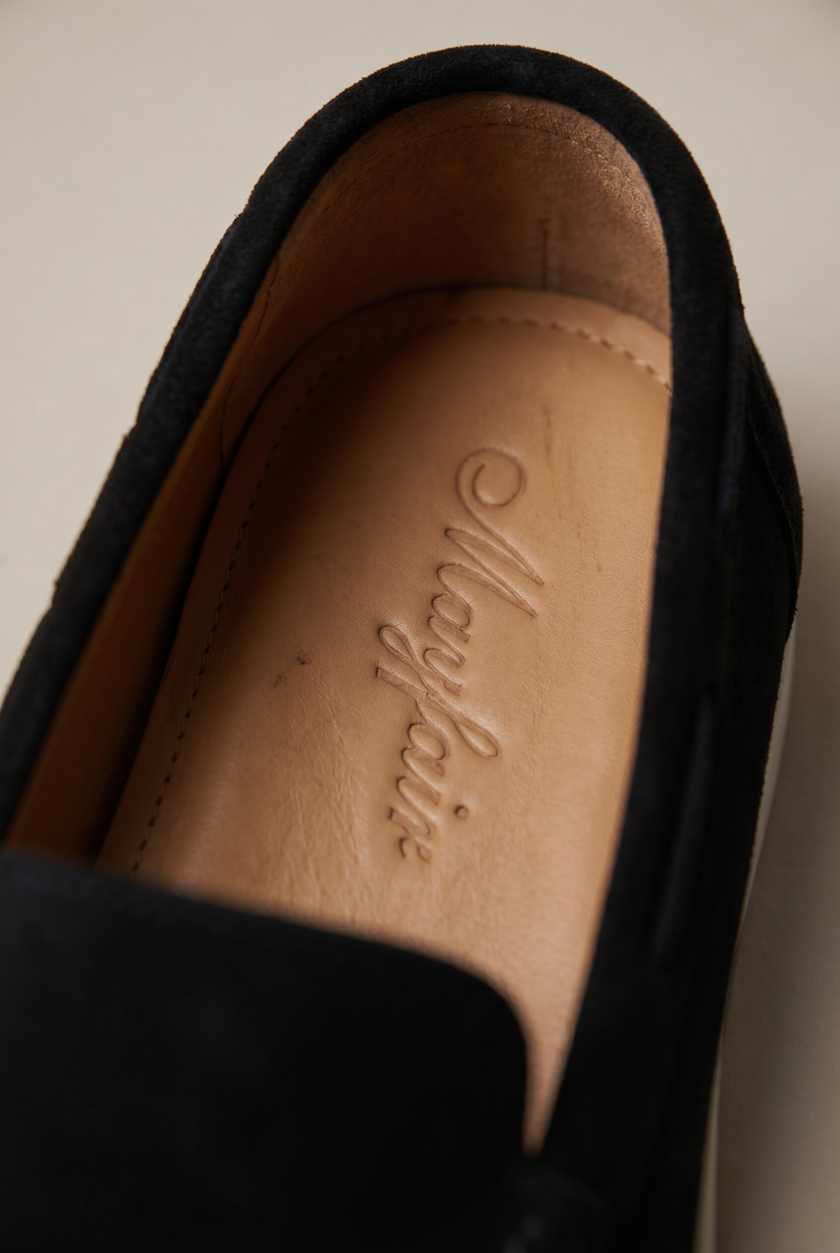Classic Suede Loafer Black