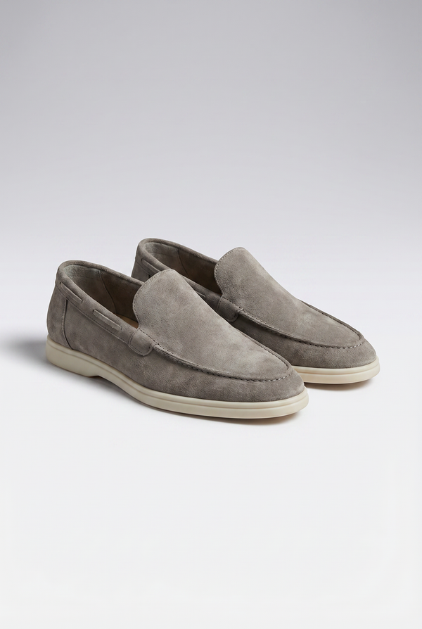 Classic Suede Loafer Grey