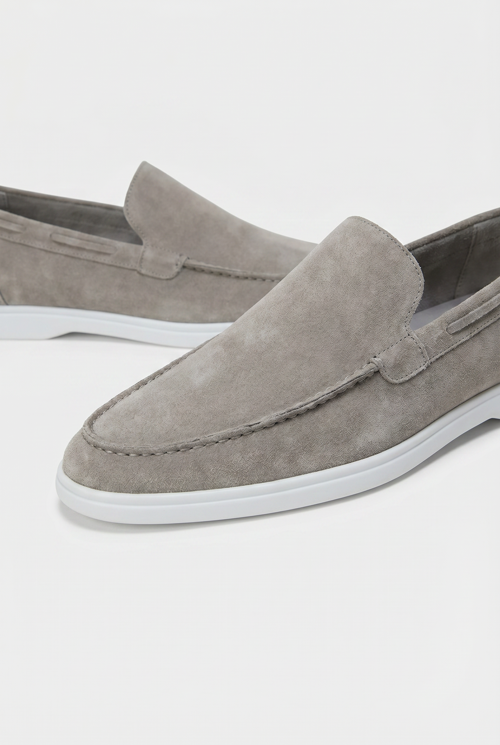 Classic Suede Loafer Grey