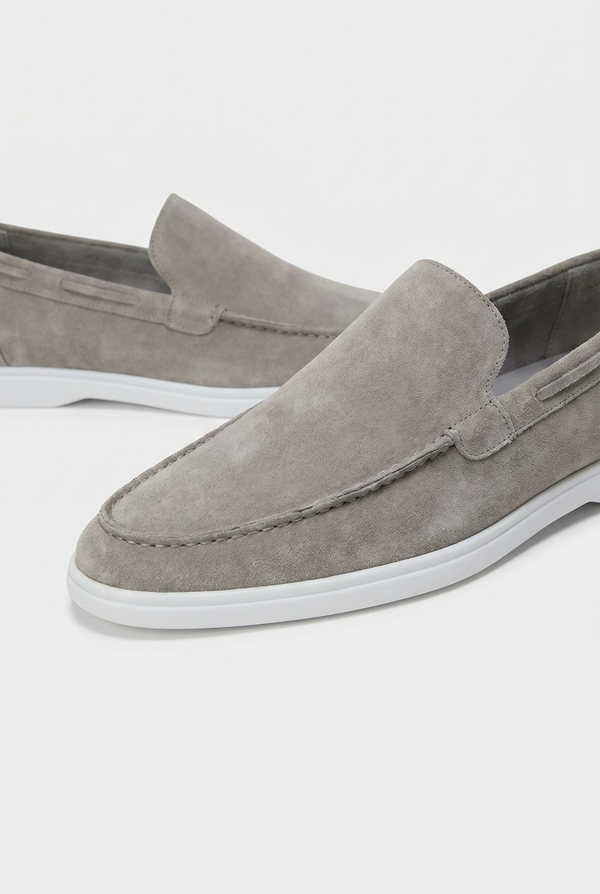 Classic Suede Loafer Grey