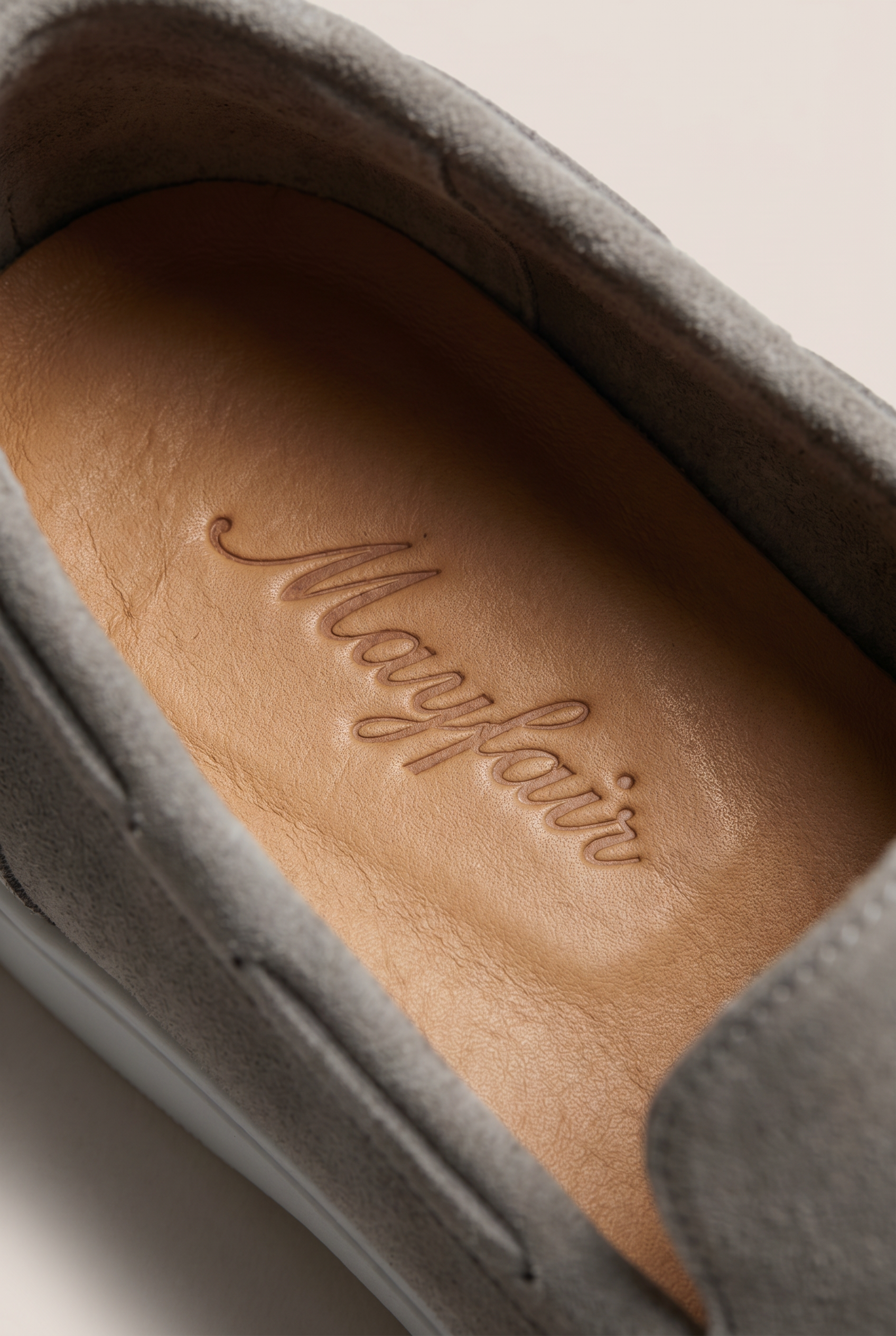 Classic Suede Loafer Grey