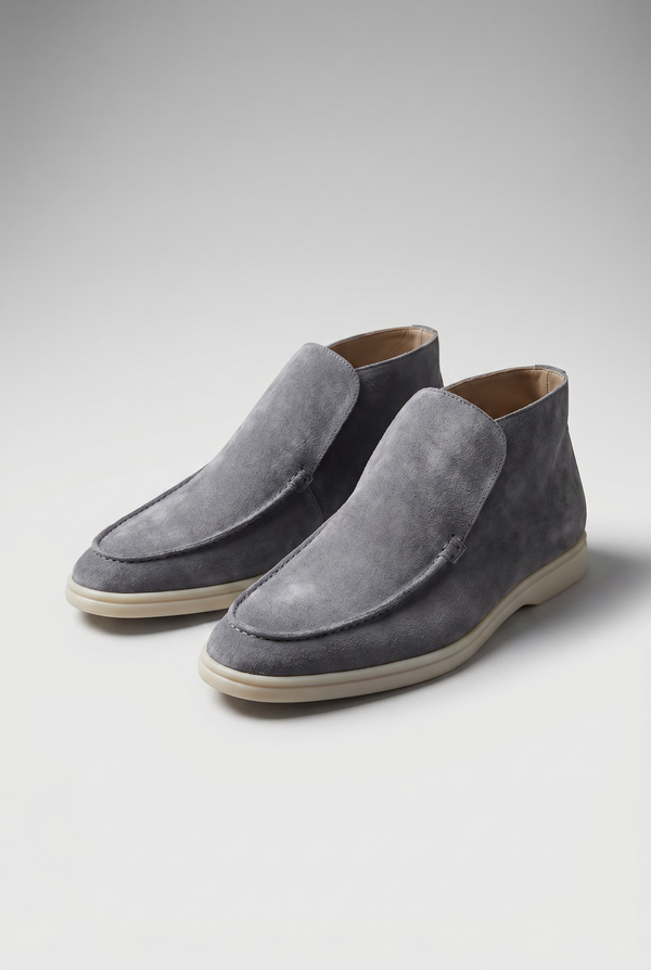 Captial Suede Loafer Baby Blue