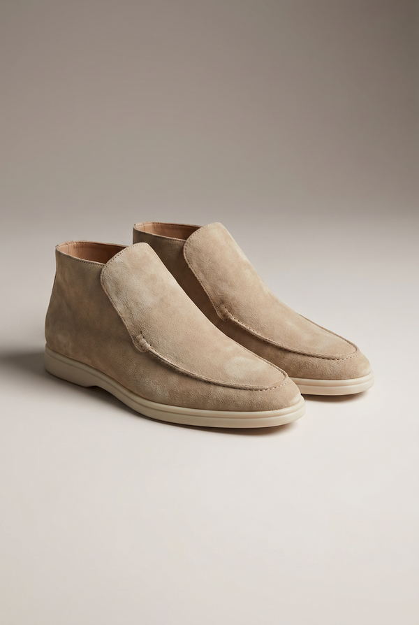 Captial Suede Loafer Beige