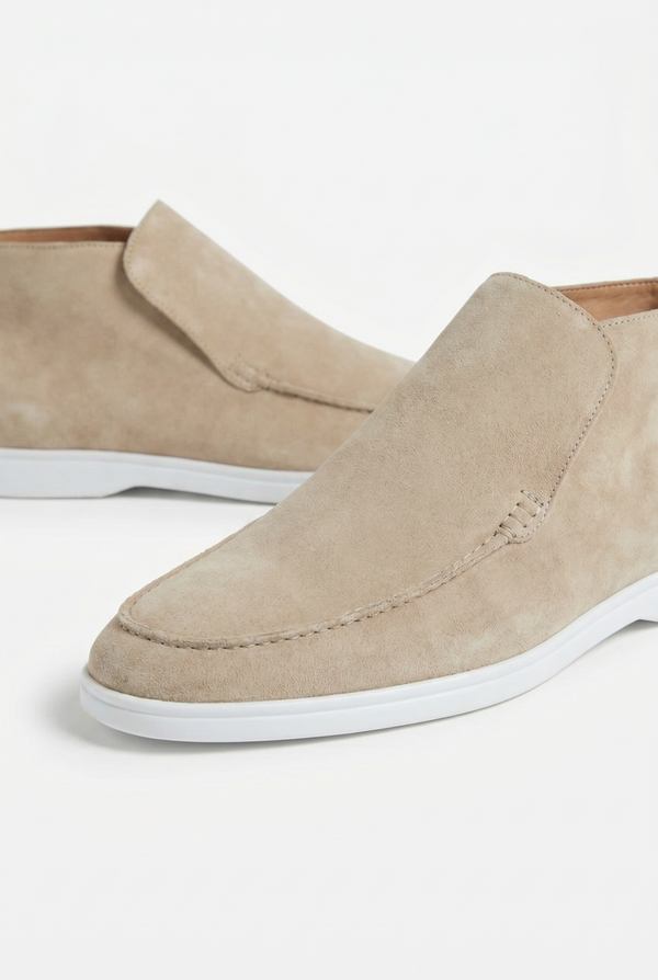 Captial Suede Loafer Beige