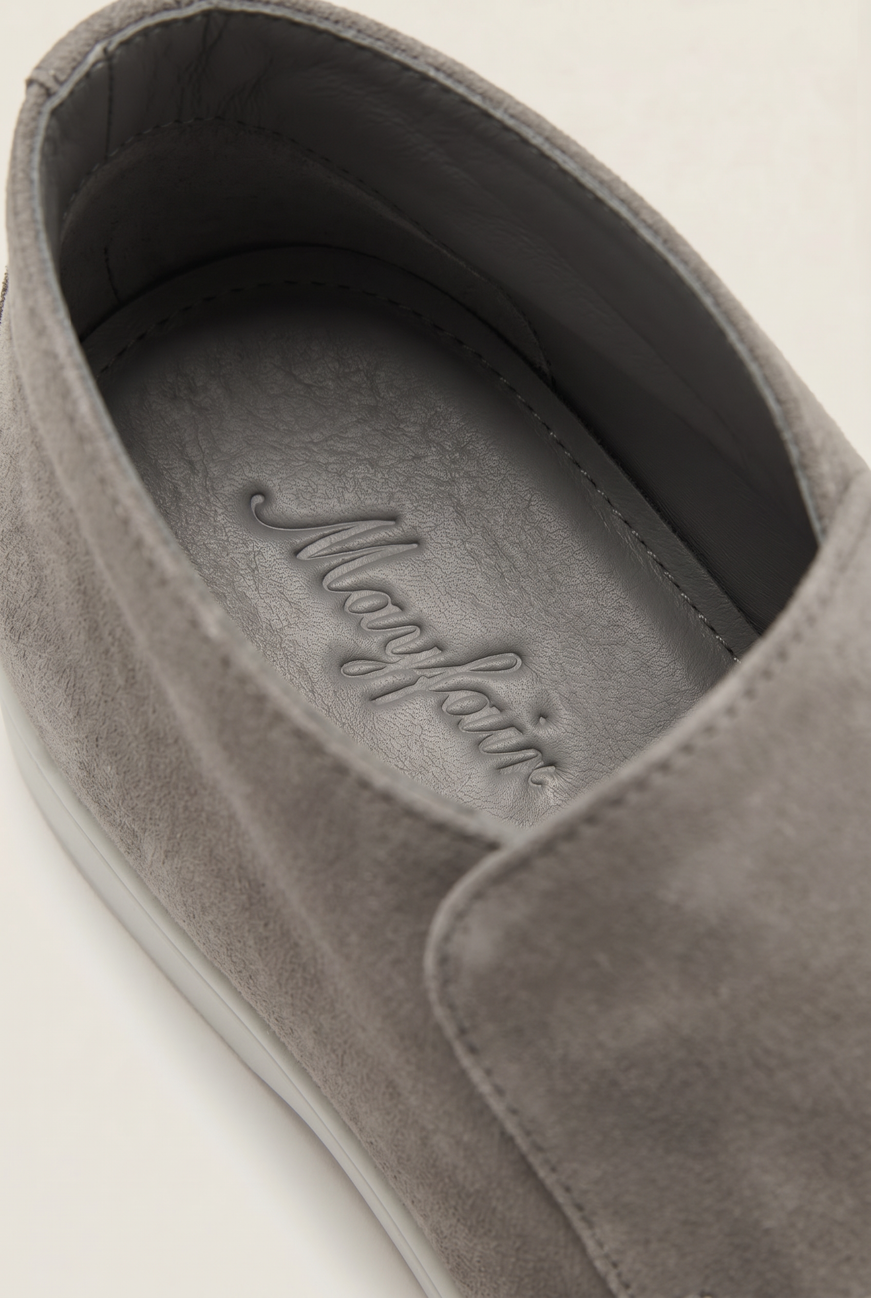 Captial Suede Loafer Grey