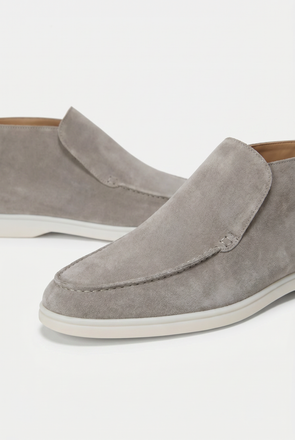 Captial Suede Loafer Grey