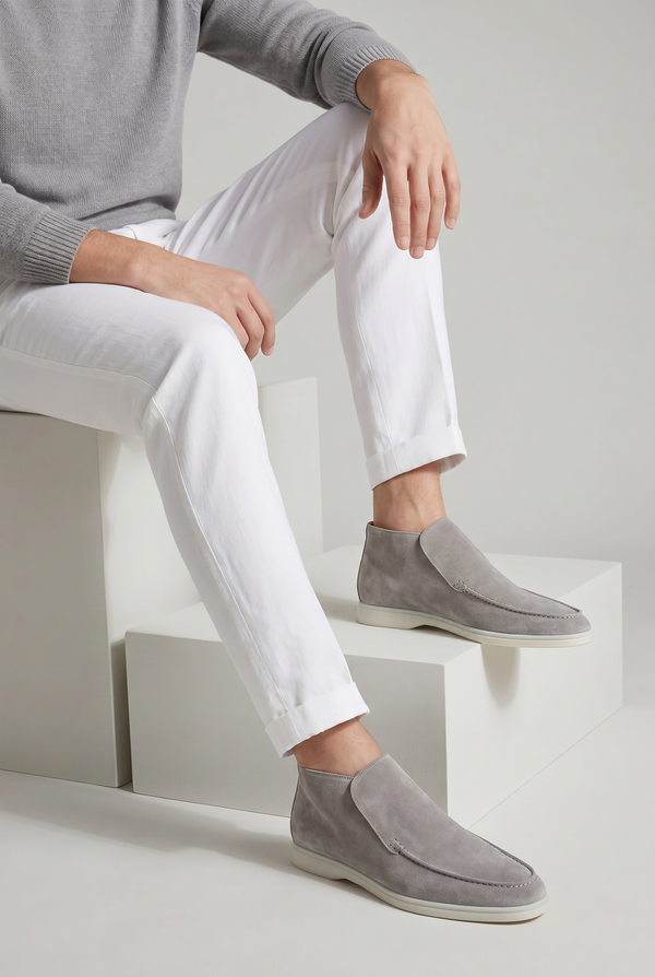 Captial Suede Loafer Grey