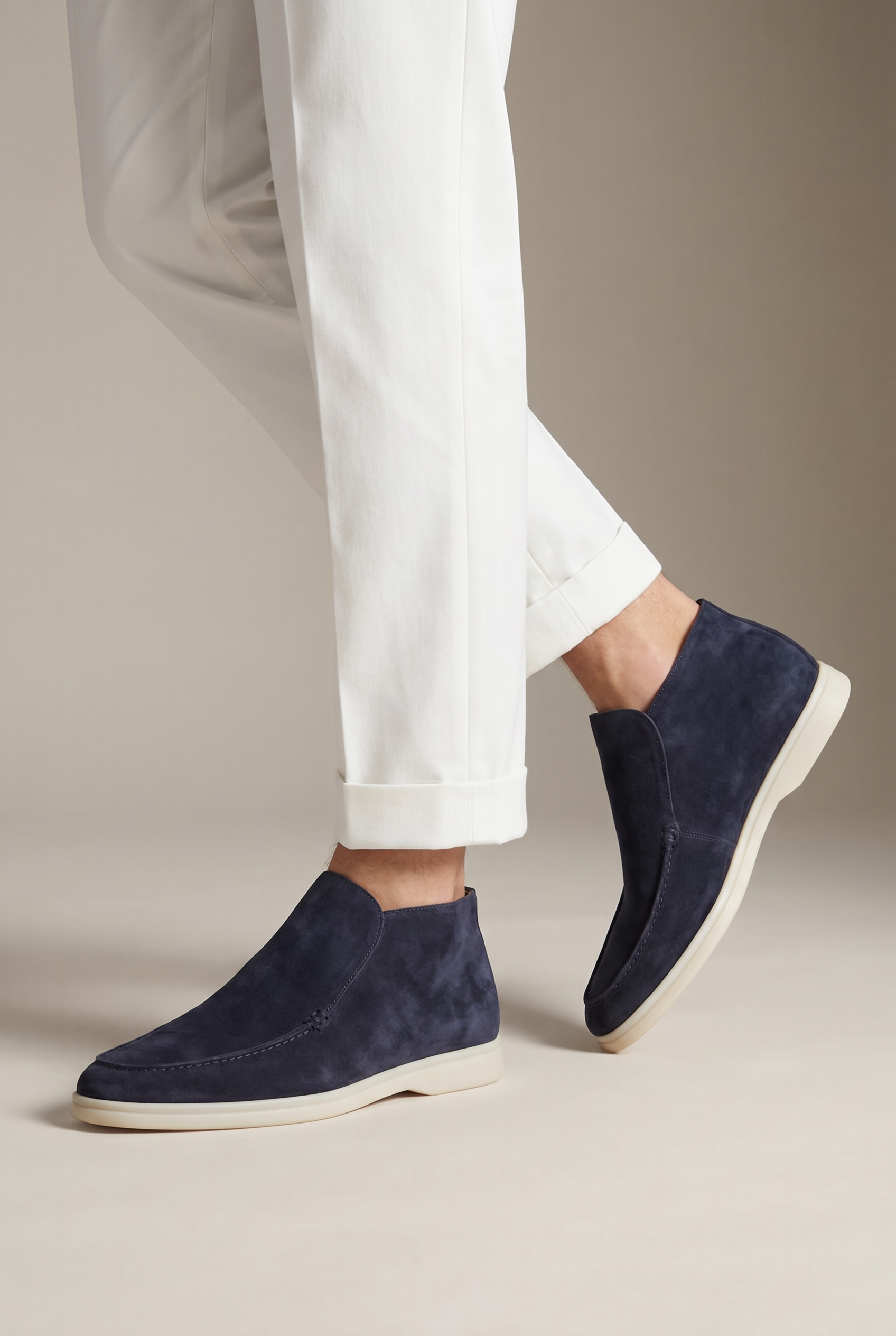 Captial Suede Loafer Navy