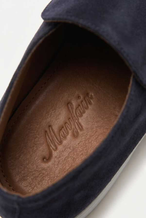 Captial Suede Loafer Navy