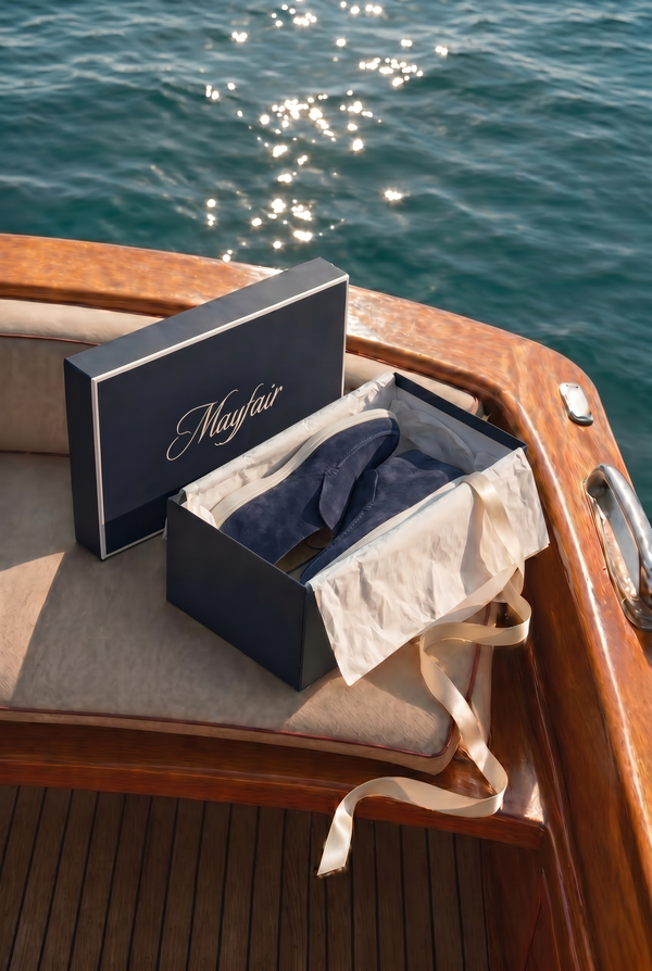 Captial Suede Loafer Navy