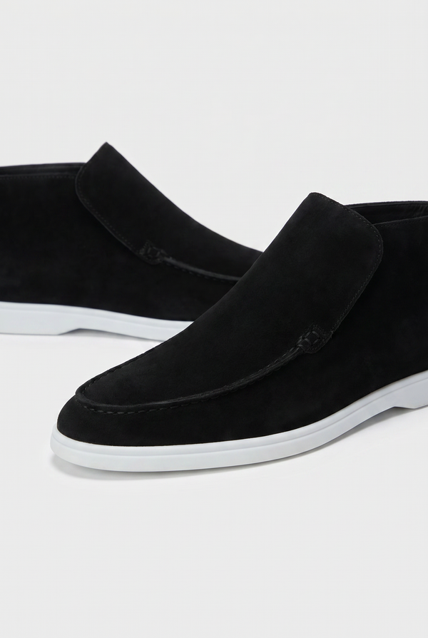 Captial Suede Loafer Black