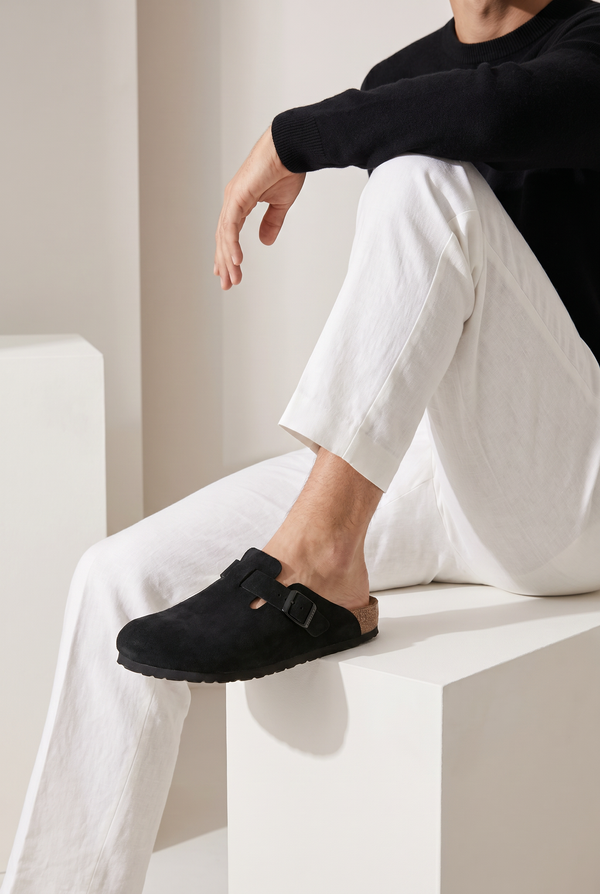 Mayfair Calfsuede Clog Black
