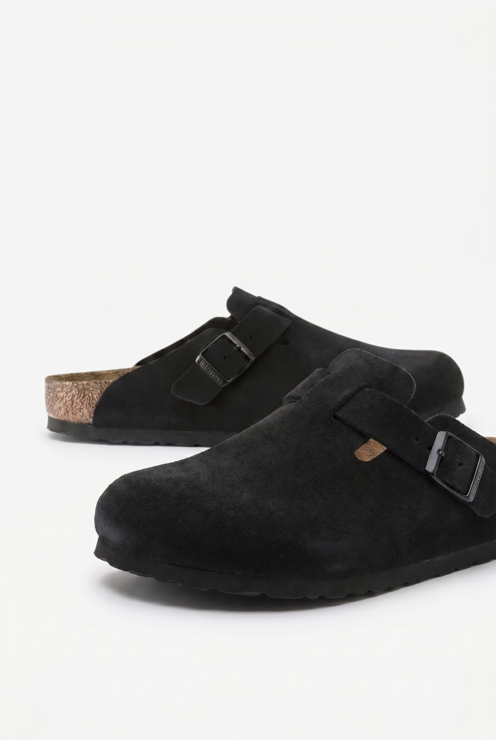 Mayfair Calfsuede Clog Black