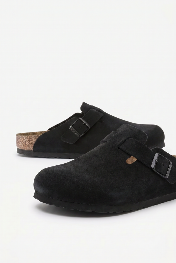 Mayfair Calfsuede Clog Black
