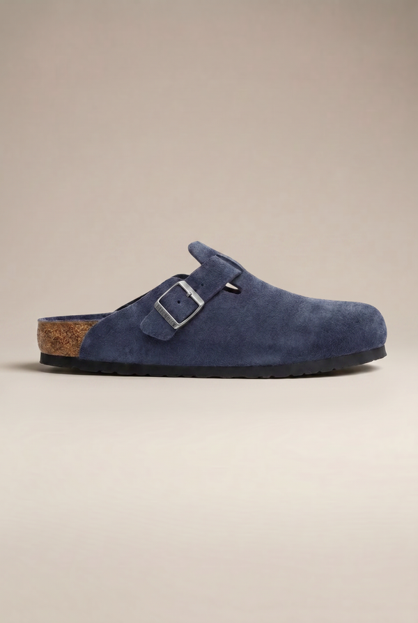 Mayfair Calfsuede Clog Navy