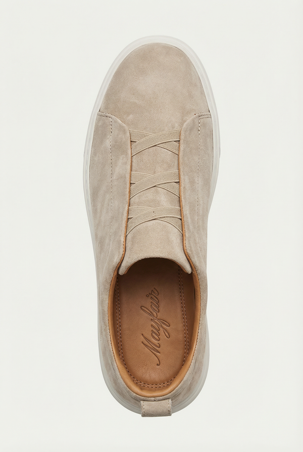Mayfair Suede Slip-On Beige