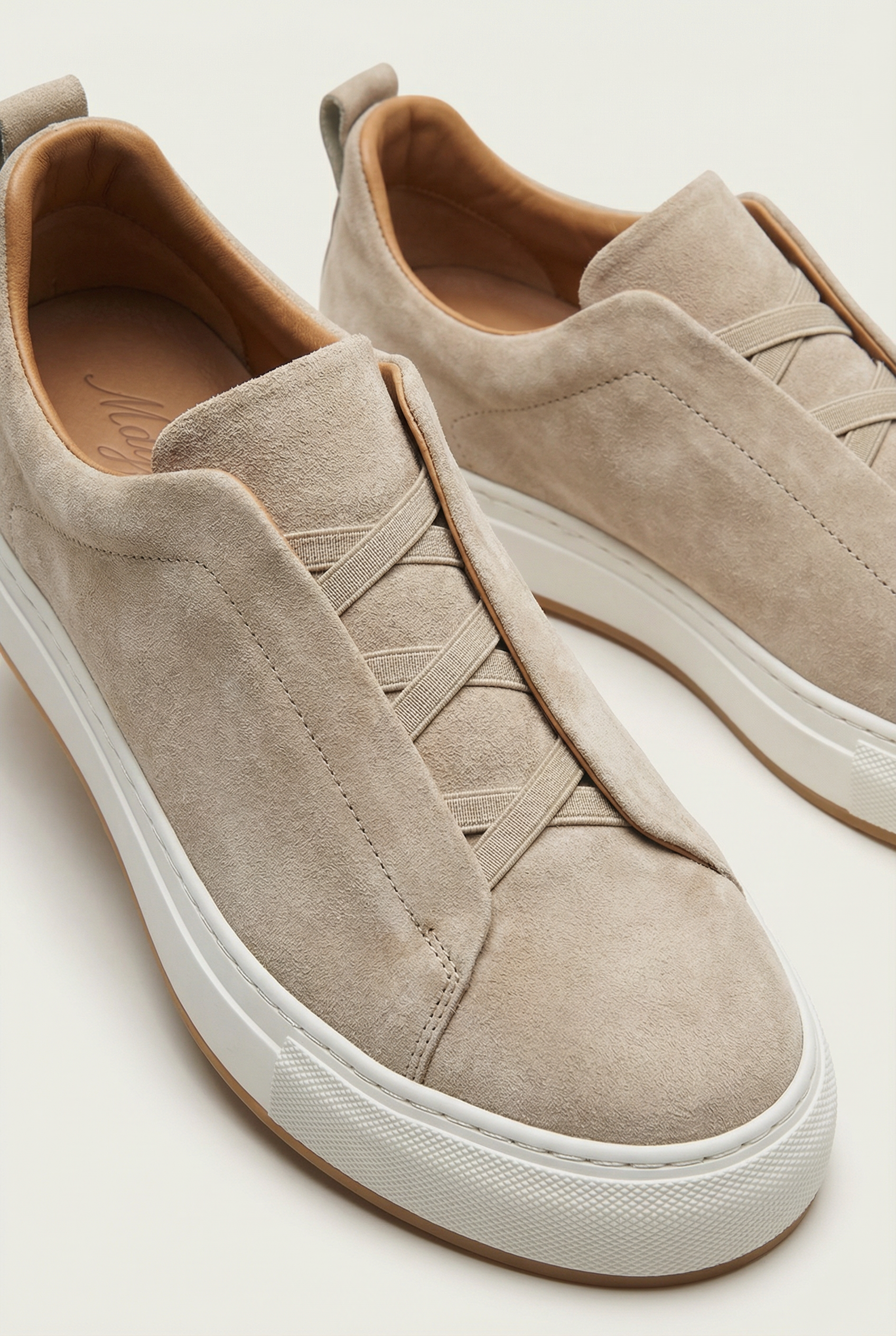 Mayfair Suede Slip-On Beige