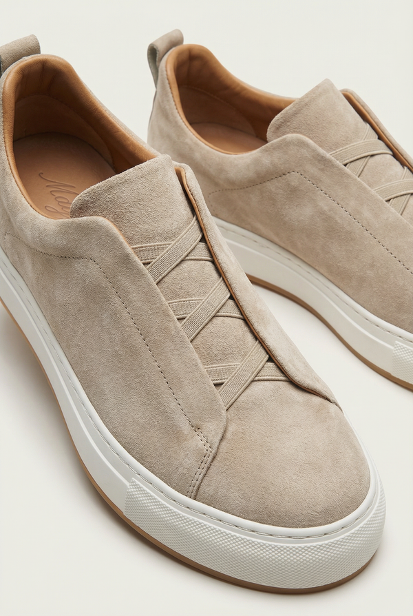 Mayfair Suede Slip-On Beige