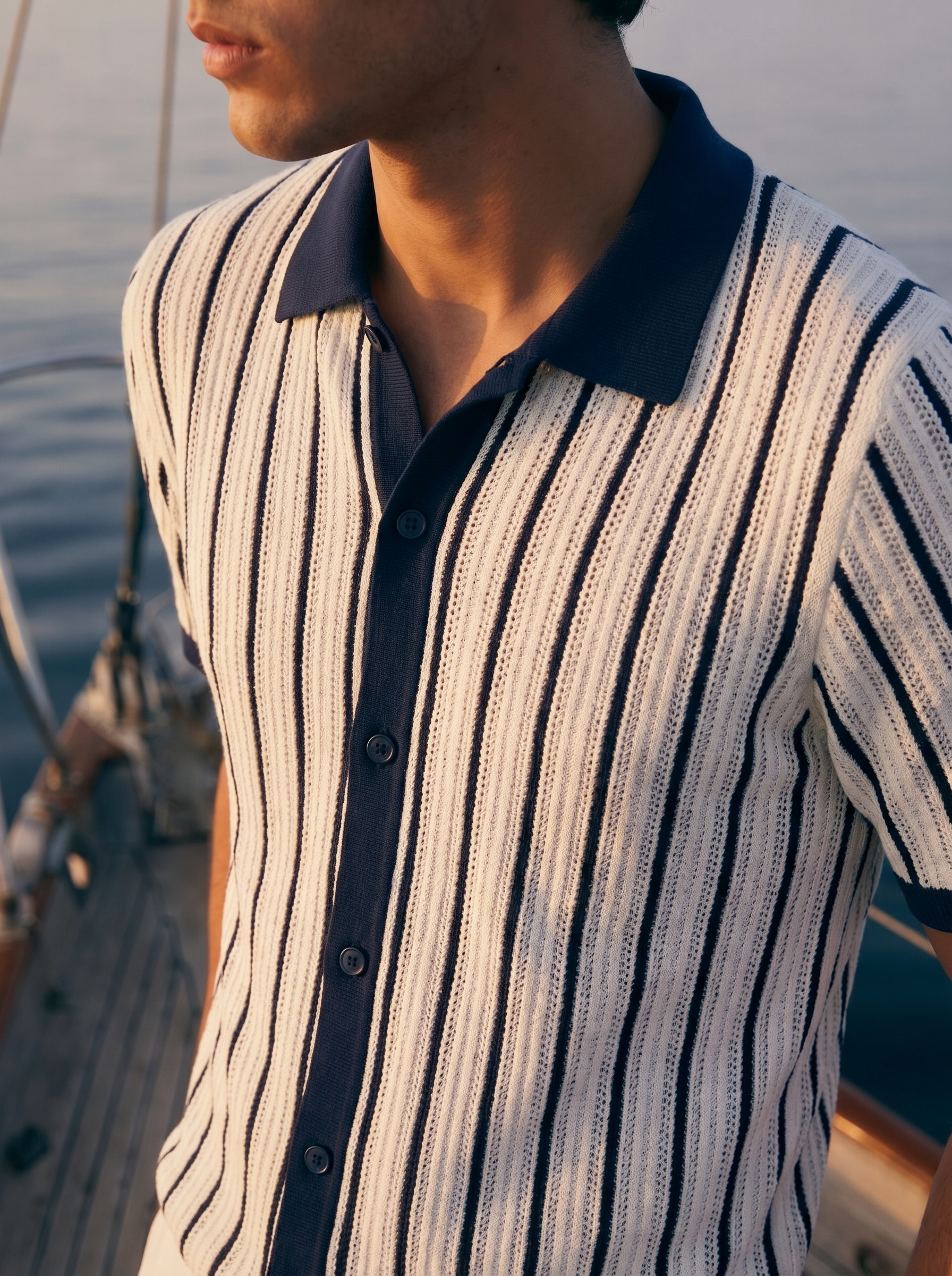 Riviera Navy Stripe Summer Set