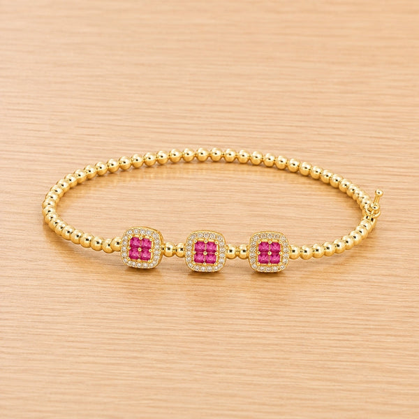 Lustrous Minimal Cuff Bracelet