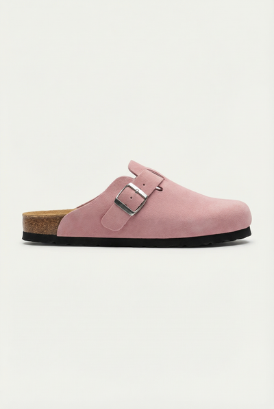 Mayfair Calfsuede Clog Pink