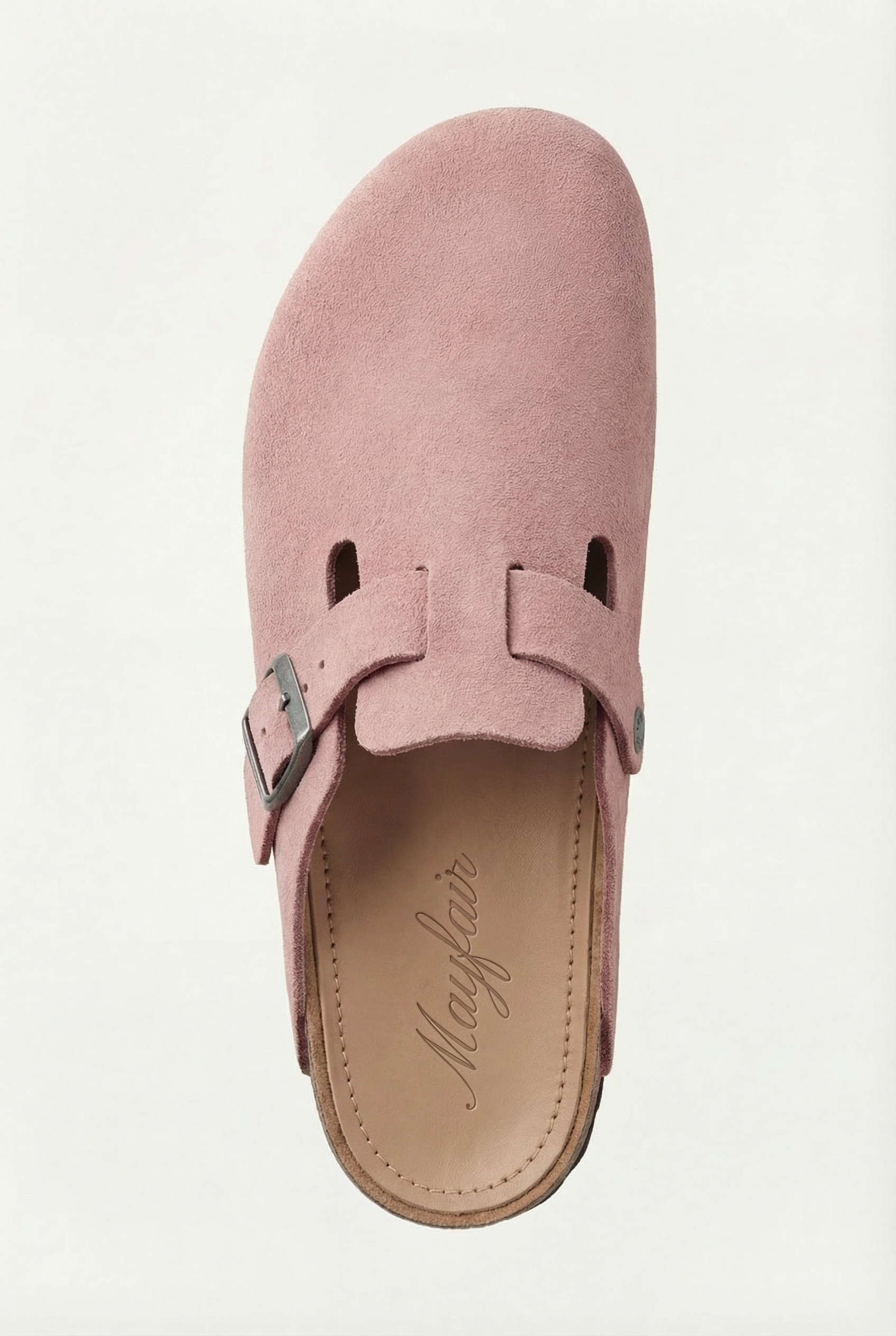 Mayfair Calfsuede Clog Pink