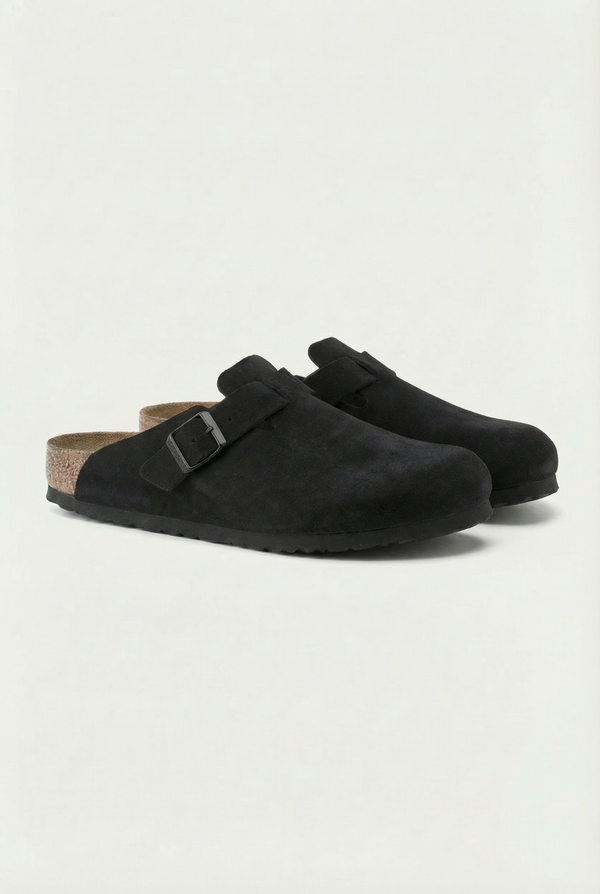 Mayfair Calfsuede Clog Black