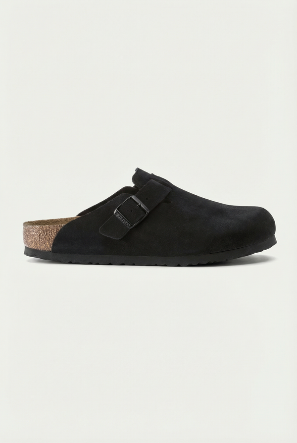 Mayfair Calfsuede Clog Black