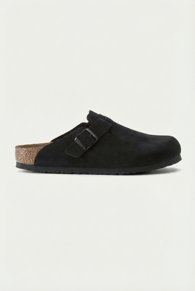 Mayfair Calfsuede Clog Black