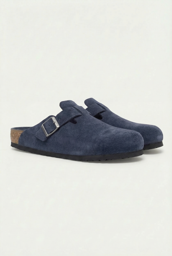 Mayfair Calfsuede Clog Navy