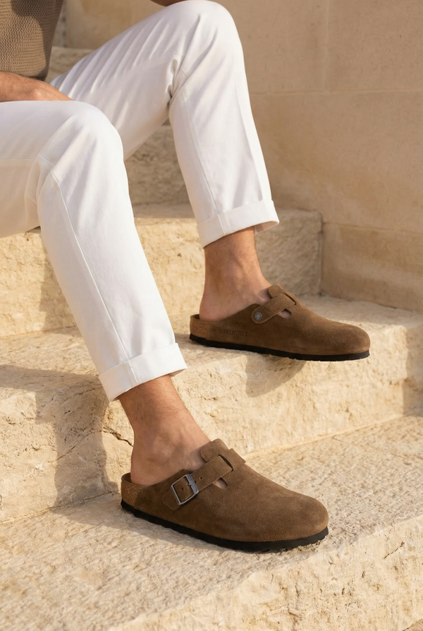 Mayfair Calfsuede Clog Brown