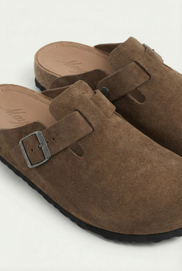 Mayfair Calfsuede Clog Brown